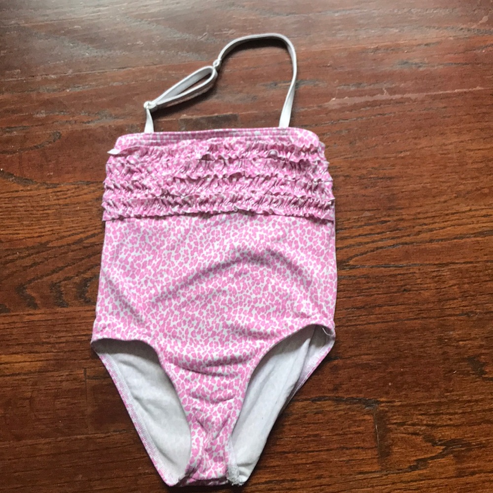 Elizabeth Hurley Pink Cheetah Swimsuit